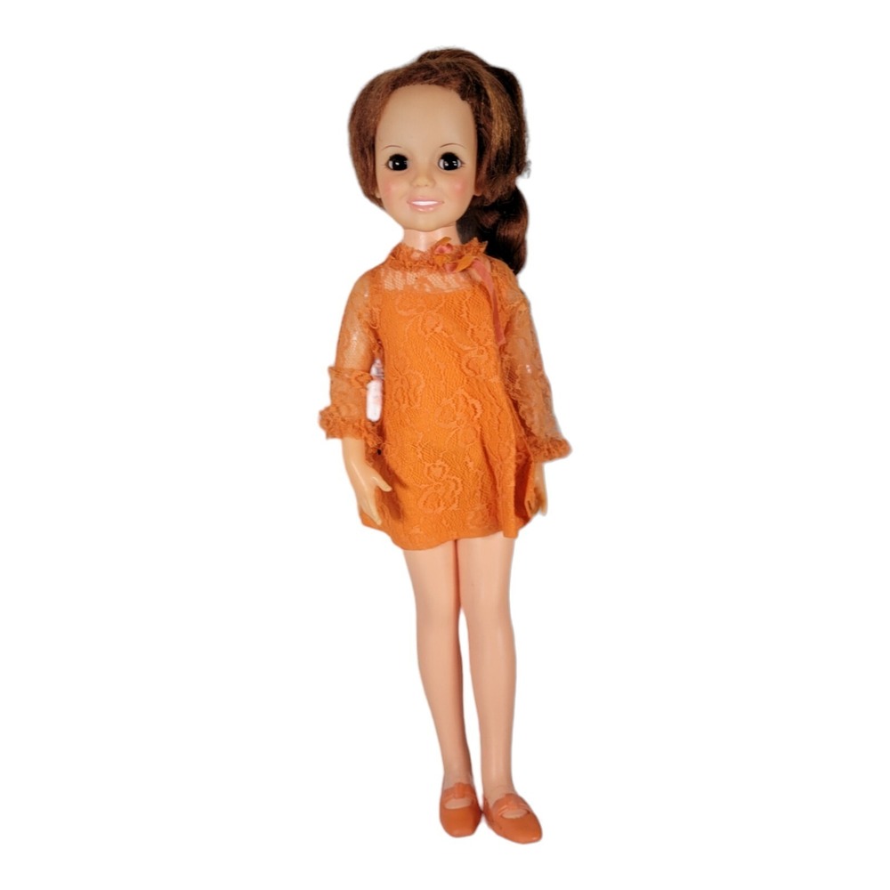 HTF LOVELY IDEAL CRISSY DOLL W/ORIG ORANGE DRESS AND UNDERWEAR